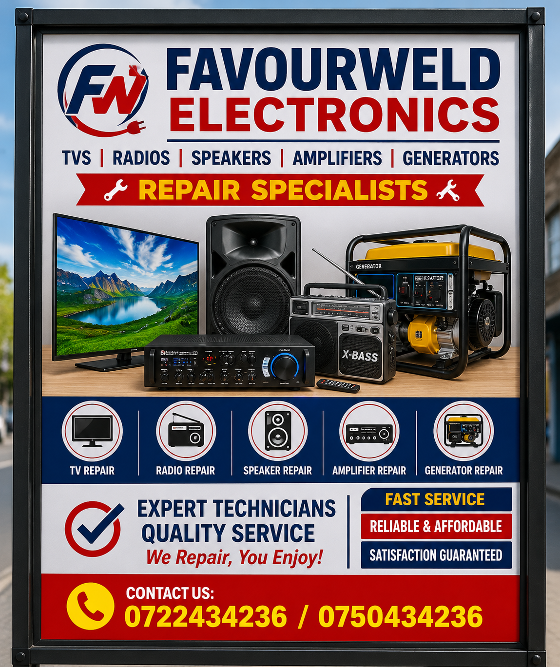 Favourweld Electronics repair services poster